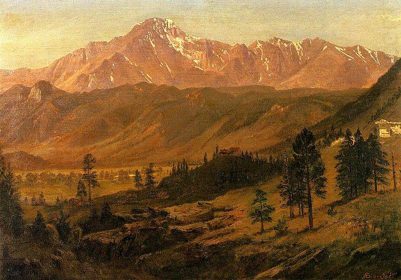 Albert Bierstadt Pikes Peak, Rocky Mountains china oil painting image
